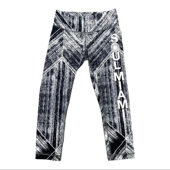 Lululemon Wunder Under Crop Full-On Luon Heat Wave SoulCycle Miami Leggings  4 - Picture 6 of 10